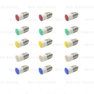 Bóng đèn led BA9S,hạt đèn led nút nhấn,bóng đèn led thay thế đèn LSED IDEC,bóng led cho đèn báo,bóng đèn led đuôi gài,đèn báo chân cài,đèn báo IDEC,đèn pha bóng led,bóng đèn led đuôi gài tiếp xúc đơn BA9S - Đỏ - 12v